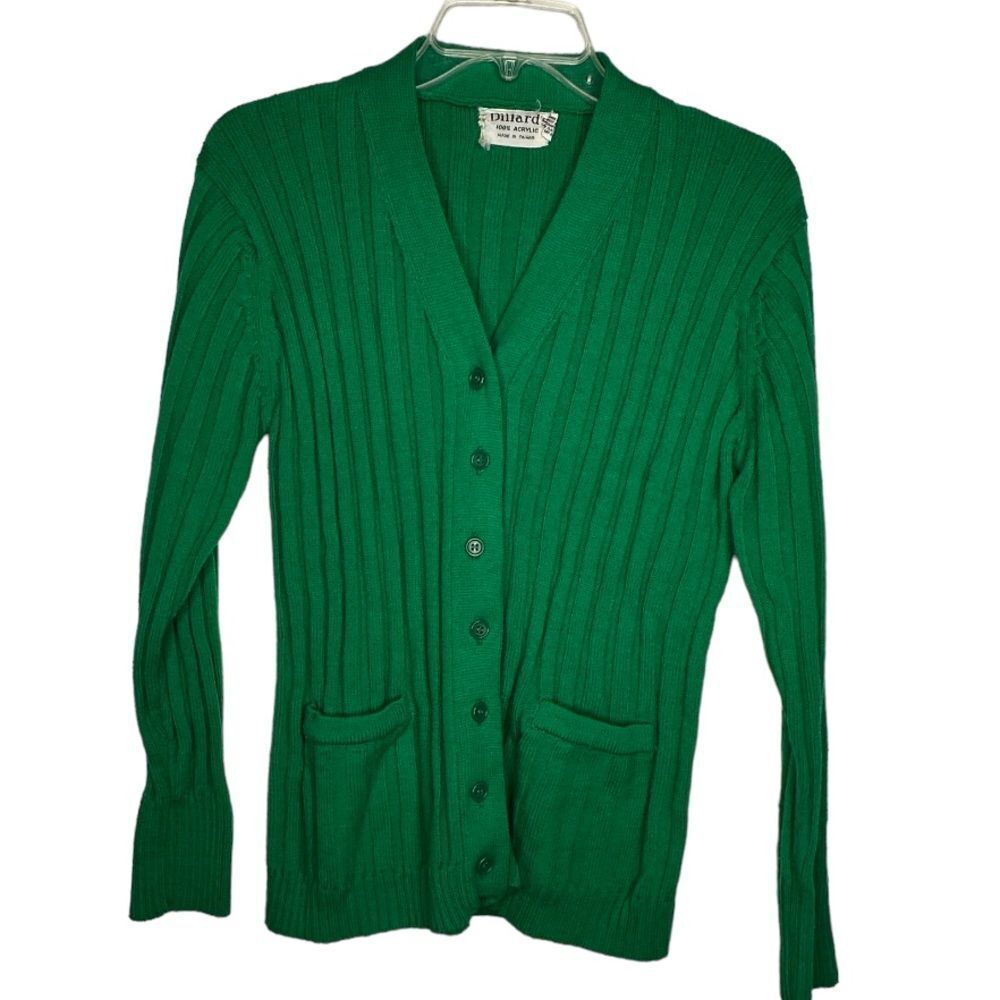 Vintage Dillard’s Green‎ Cardigan Sweater
